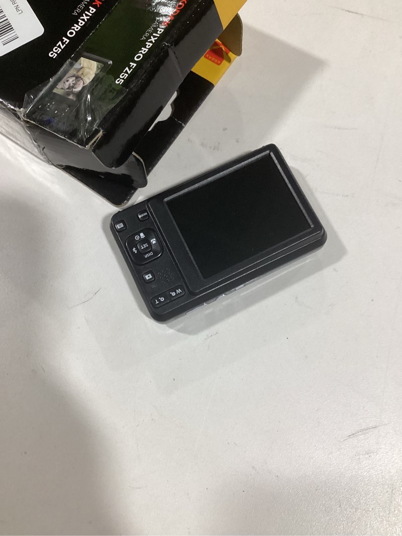 Condition photo showing As Is for KODAK PIXPRO FZ55-BK 16MP CMOS Sensor Digital Camera 5X Optical Zoom 28mm Wide Angle 1080P Full HD Video 2.7" LCD Vlogging Camera (Black)