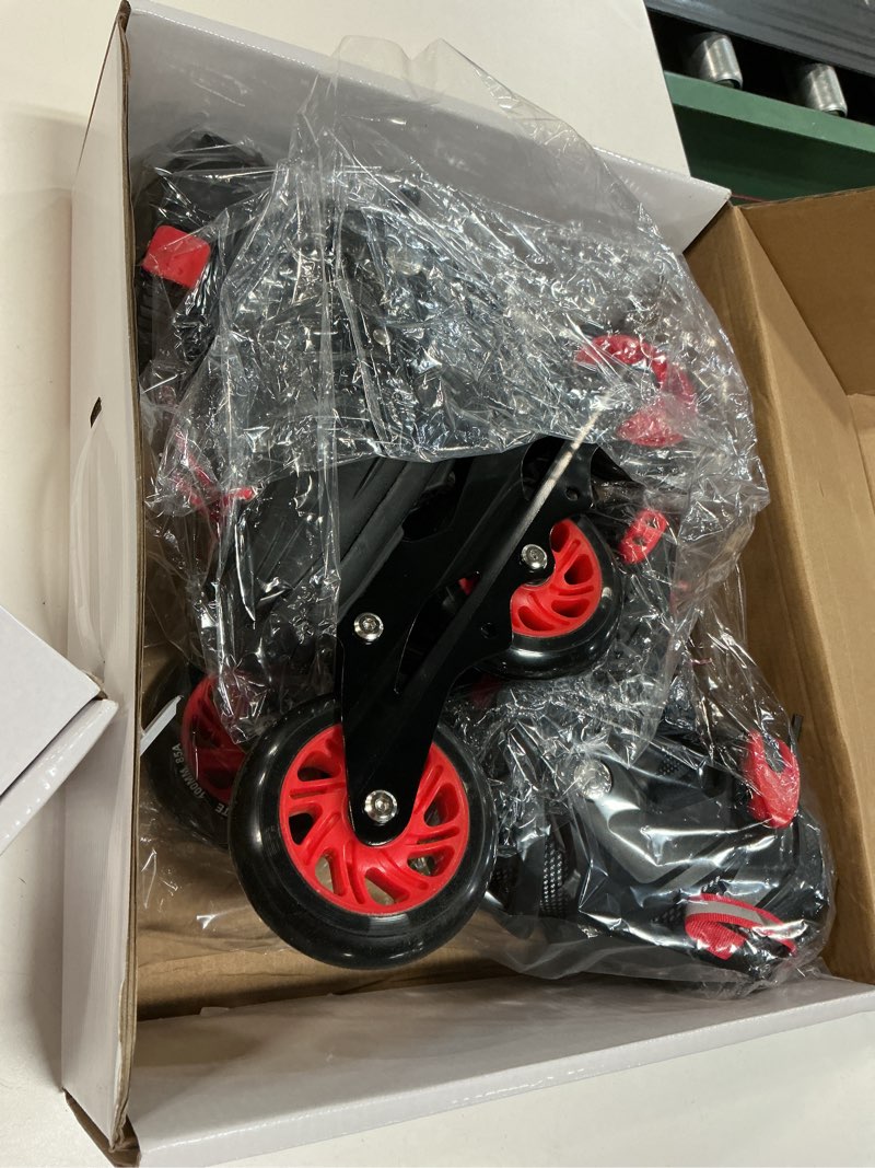 Condition photo showing Good Condition for endless el1033 inline adjustable skate | color: red | size: medium (us1-us5) | for kids 6 to 12 year