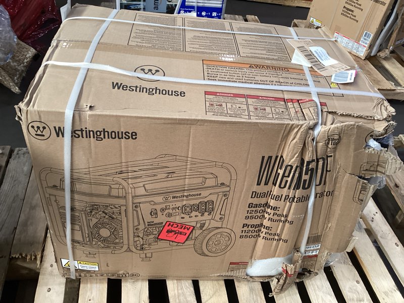 Condition photo showing New/Like New for Westinghouse 12500 Watt Dual Fuel Home Backup Portable Generator, Remote Electric Start, Transfer Switch Ready, Gas and Propane Powered 12500 Watts - Dual Fuel