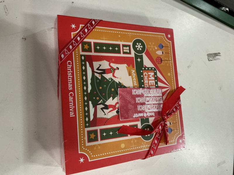 Condition photo showing New/Like New for 2025 Advent Calendar, New Year Gifts for Women with Hand Cream, Bubble Bath, Body Butter, Necklace, Bracelet, Brooch, Beauty Skincare Bath and Body Gift Set, 24 Days of Holiday Gift Orange