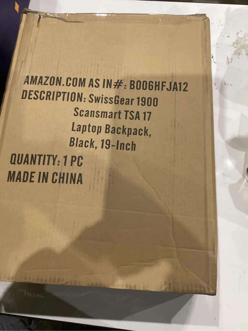 Condition photo showing New/Like New for SwissGear 1900 Scansmart TSA 17 Laptop Backpack, Black, 19-Inch 19-Inch Black