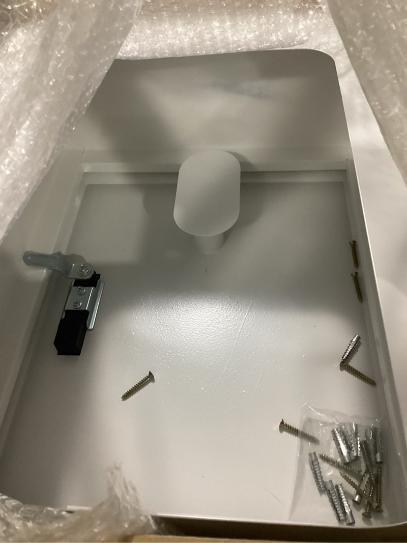 Condition photo showing Good Condition for Electric Vehicle Car Charger Cover Protector Compatible with Tesla, Wall Charging Station Box Indoor/Outdoor, Cable Cord Holder, Double Locks, EV Charger Enclosure for EV Charger, White