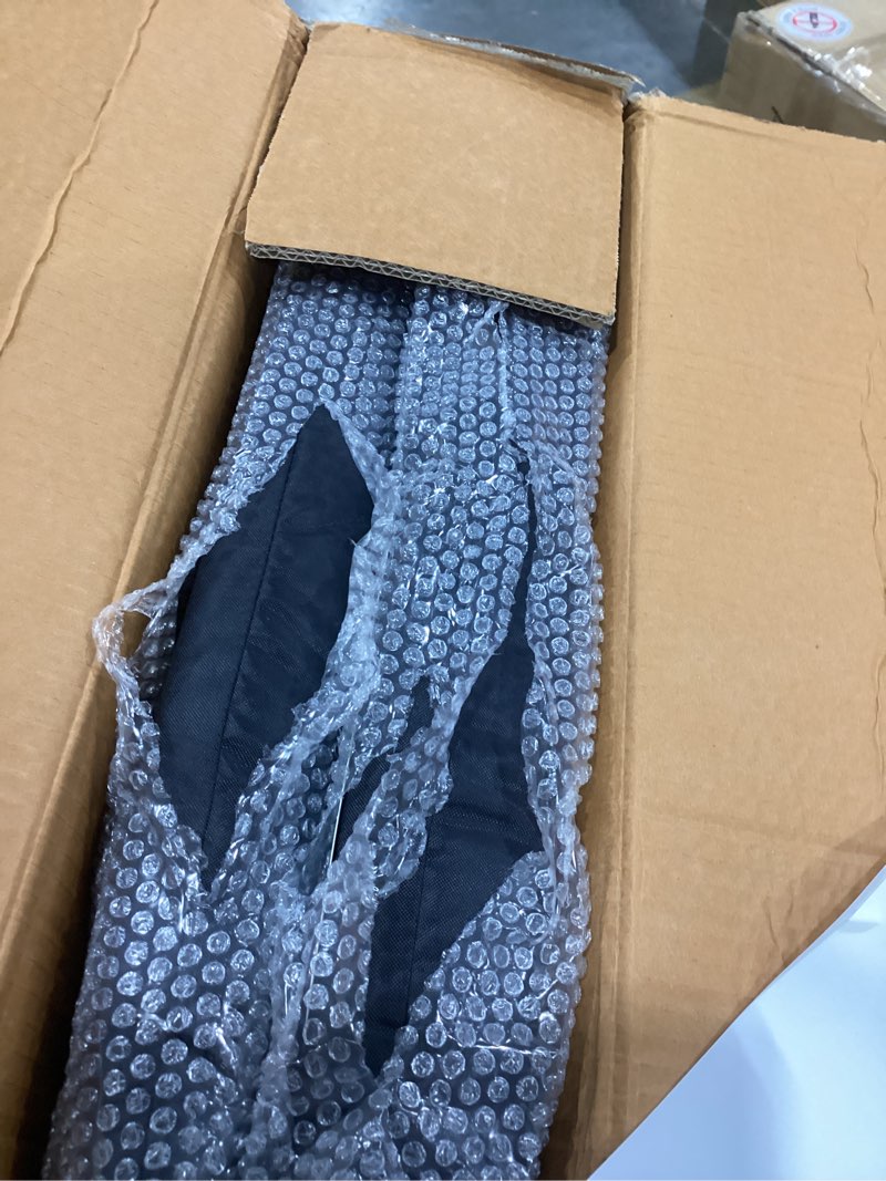 Condition photo showing Good Condition for sportneer stadium seats with back support: 2.5'' thick comfy cushion 6 adjustable angle bleacher seat with armrest - 2 large pockets, 2 cup holders stadium chair for sport events concerts parks black, 2 pack non-heated, regular - 20.5"