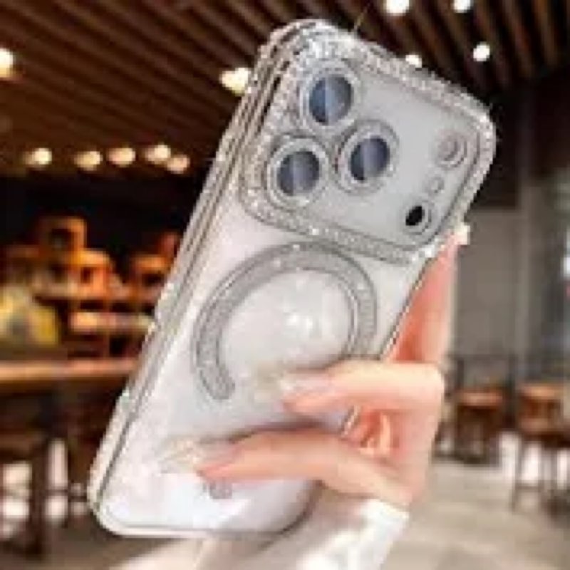 for iPhone 17 Pro Max Case for Women Girls,Luxury Plating Bling Glitter Diamond Design,iPhone 17 Pro