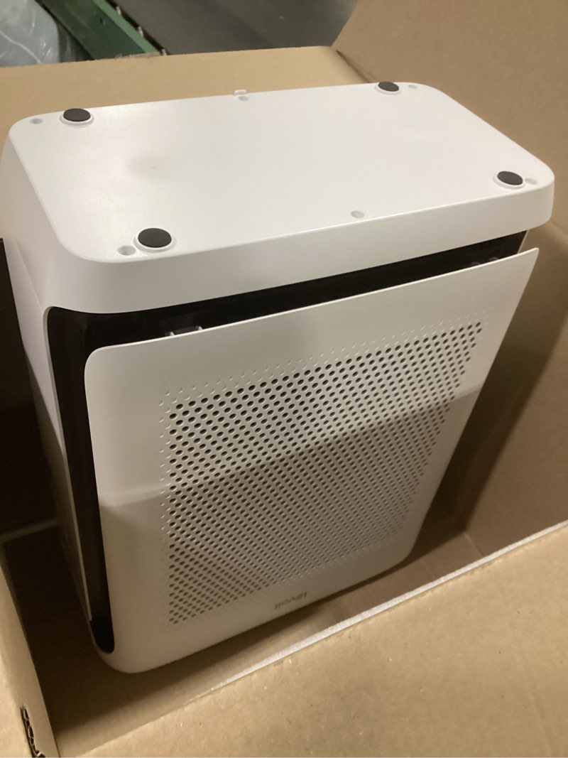 Condition photo showing As Is for levoit air purifiers for home large room up to 1875 ft² with washable pre-filter, aham verifide, air quality monitor, hepa sleep mode for allergies, pet hair in bedroom, vital 200s-p, white air purifier white