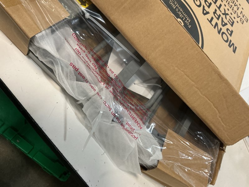 Condition photo showing Good Condition for regalo safety 29-49" easy step extra wide baby gate for doorways & bottom of stairs, pressure mounted safety gate with door for babies, toddlers & pets, platinum platinum 29-49"w x 30"h