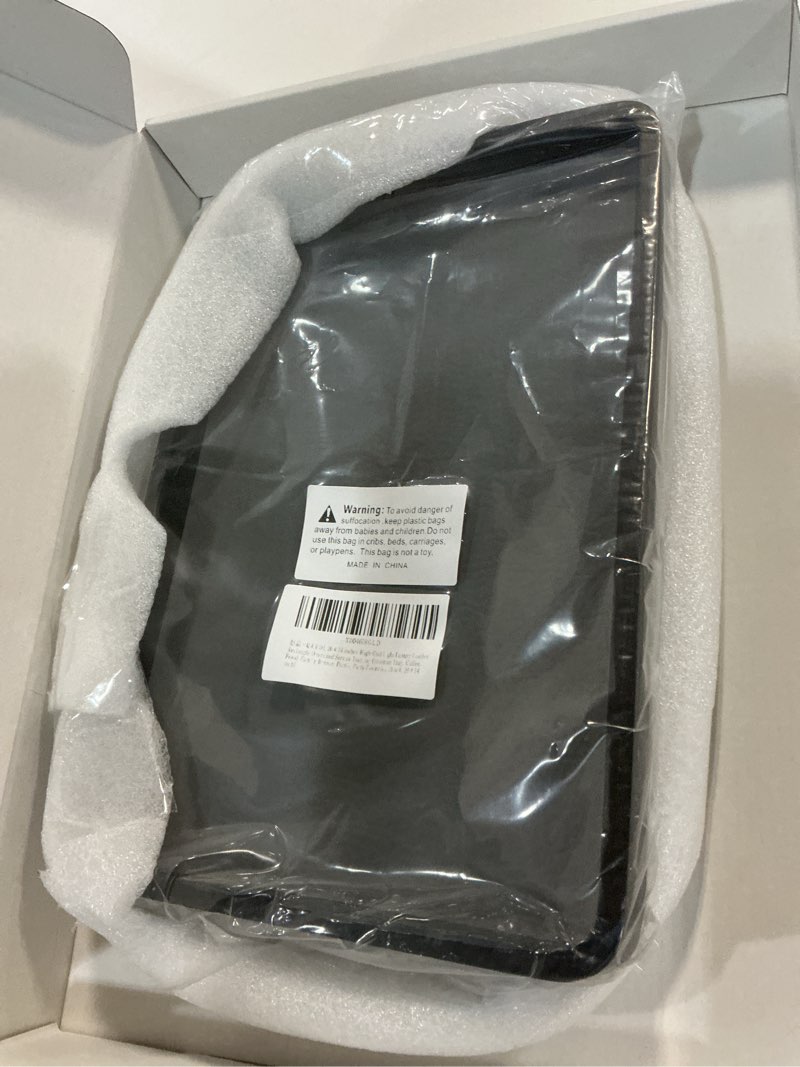 Condition photo showing Good Condition for 20 x 14 inches High-End Light Luxury Leather Rectangle Oversized Service Tray for Ottoman Tray, Coffee, Food, Family Dinner, Picnic, Party Essentials (Black, 20 x 14 inch) Black 20" x 14" x 2"