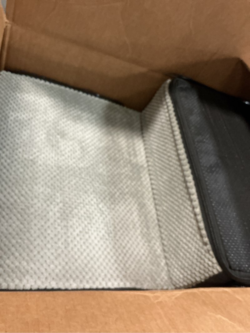 Condition photo showing As Is for dog stairs pets steps 4 gray pet ladder for sofa couch and bed made of high density sponge stairs with removable washable cover non-slip base 18" h 4-steps gray