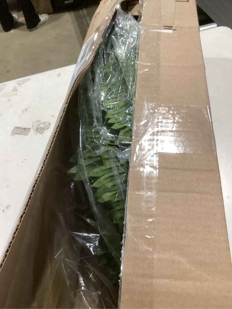 Condition photo showing Good Condition for cqure 50" large fake fern artificial ferns for outdoors,96 fronds realistic artificial boston ferns bush plant for indoor garden porch decor (lifelike,uv resistant,no maintenance) 50" 96 leaves-1pc