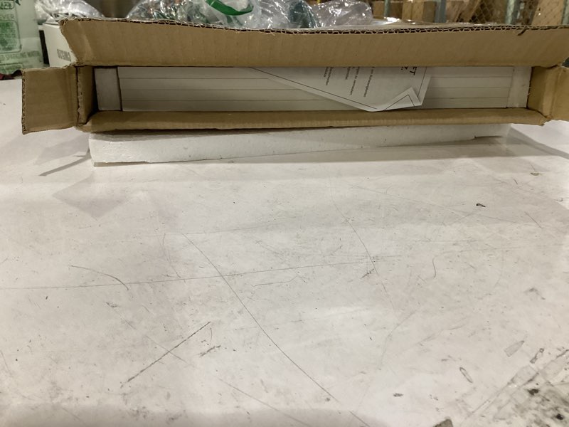 Condition photo showing As Is for furinno cubicle cube insert, 9-compartment cube organizer, fits into furinno extra thick cubes, for organizers and storage, white (does not fit ikea kallax shelving)
