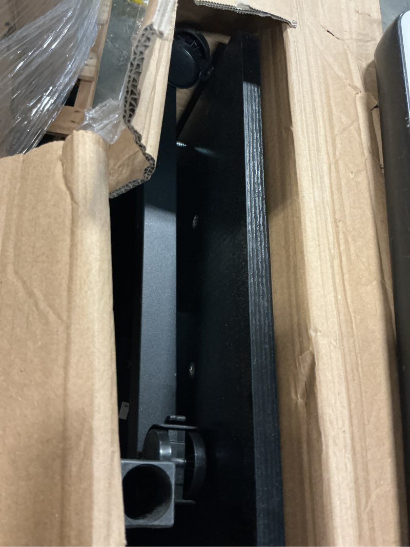 Condition photo showing Good Condition for qzmdsm portable rolling desk on wheels adjustable height desks for small spaces, 32" computer desk drafting tables with storage shelves for home office black