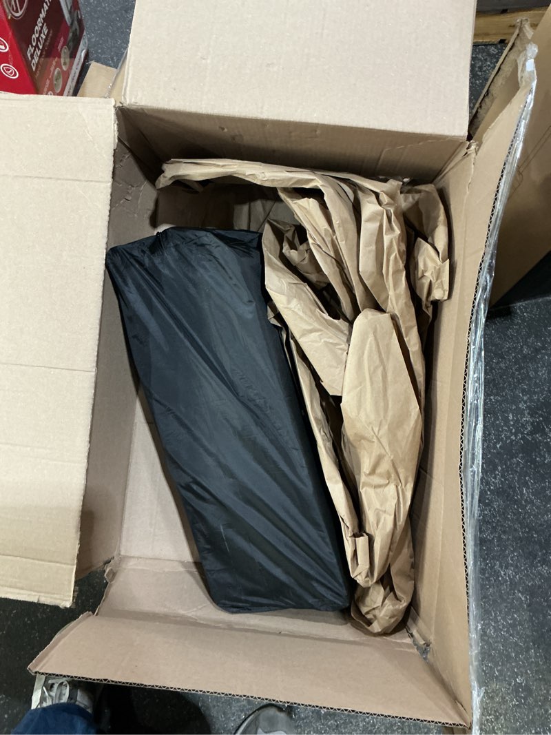 Condition photo showing As Is for dream on me ezgo portable playard, tool-free assembly, easy one-step fold, breathable mesh sides, removable mattress pad & smooth locking wheels, travel carry bag included – pink & black