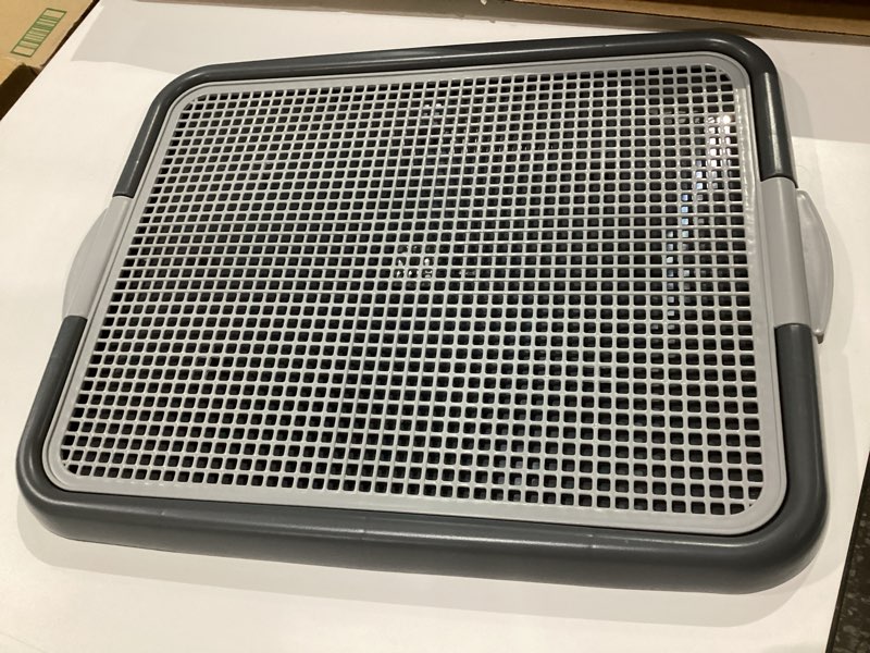 Condition photo showing Good Condition for Mesh Training Toilet Potty Tray for Puppy and Small Size Dog 20.3 x 16.3 x 1.2 inch (Gray+Gray)