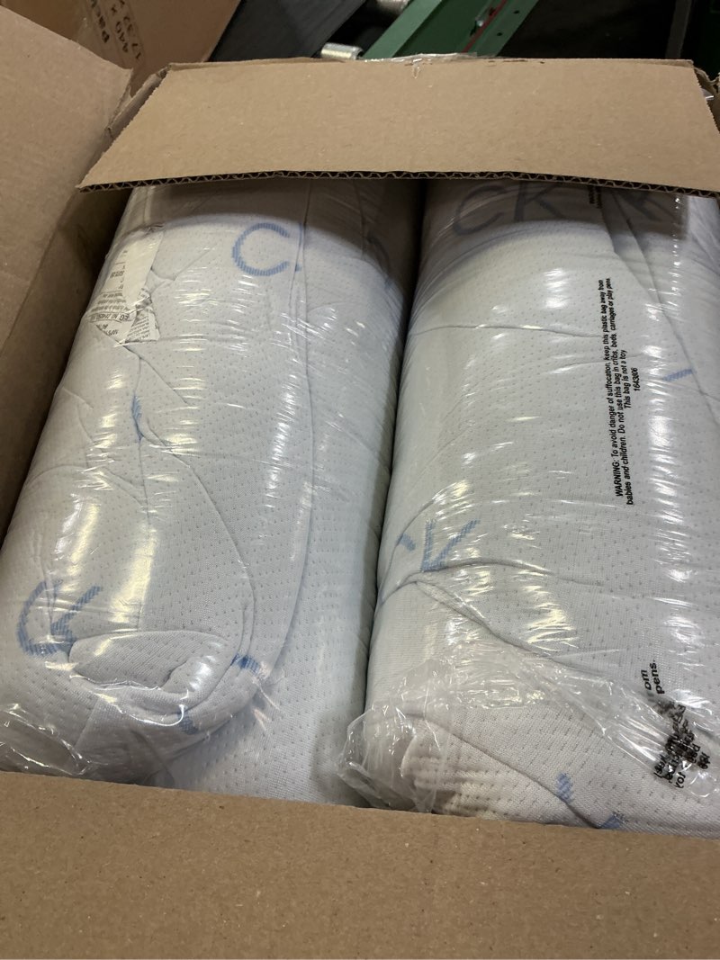 Condition photo showing Good Condition for calvin klein cooling knit 20" x 28" standard/queen size set of 2 bed pillows for sleeping, white