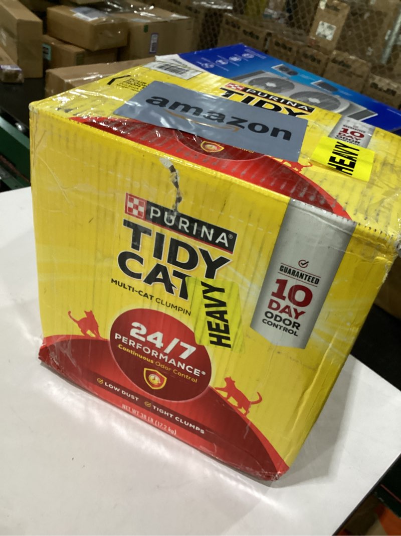 Condition photo showing New/Like New for purina tidy cats clumping cat litter, 24/7 performance multi cat litter - 38 lb. box