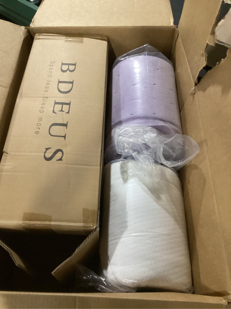 Condition photo showing New/Like New for bdeus 1.5 inch gel memory foam mattress topper ventilated soft pressure relieve mattress pad, breathable bed topper, certipur-us certified, twin size twin 1.5 inch