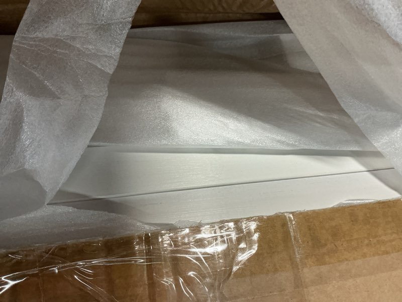Condition photo showing Good Condition for GODNOEI Large WiFi Router Cabinet - 23 x 10.6 x 26.5 Inch White Wireless Router Storage Box, Modem &
