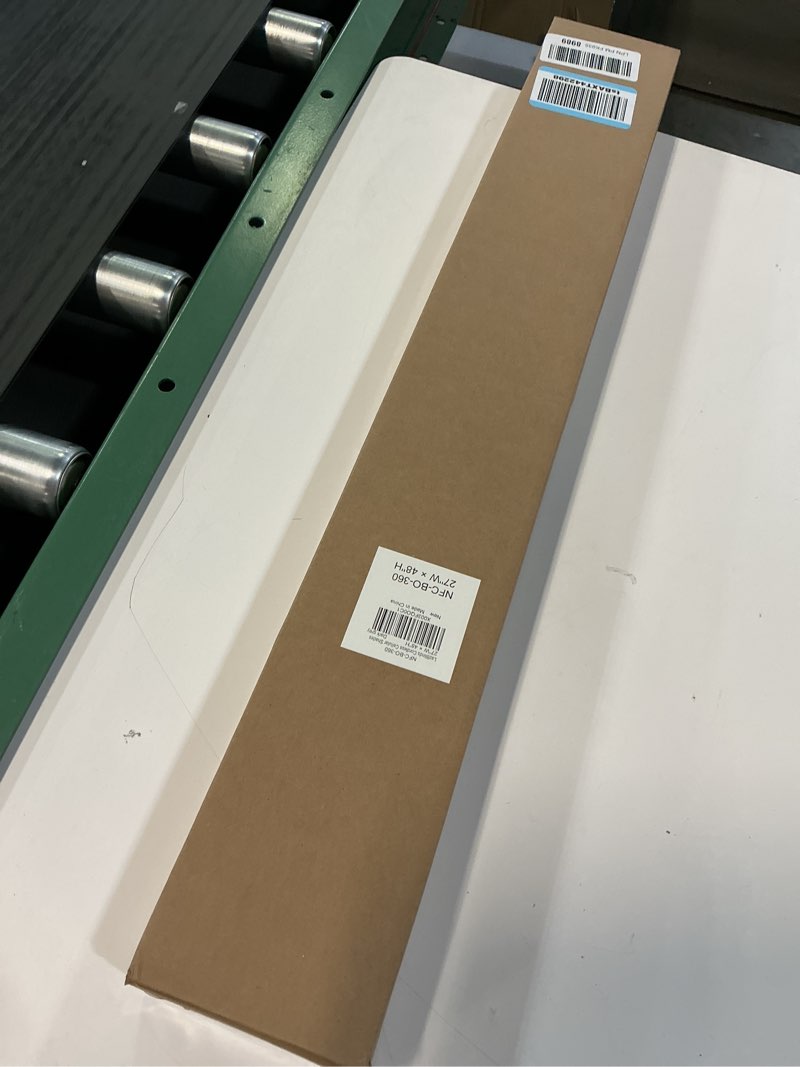 Condition photo showing New/Like New for LazBlinds Cordless Cellular Shades, No Tools No Drill Blackout Honeycomb Shades Pleated Blinds for Windows, 27'' W x 48'' H, Dark Grey Blackout-dark Grey 27'' W x 48'' H