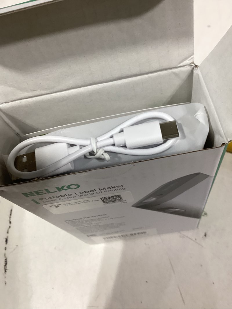 Condition photo showing New/Like New for nelko label maker machine with tape, p21 bluetooth label printer, wireless mini label makers with multiple templates for school office home, white