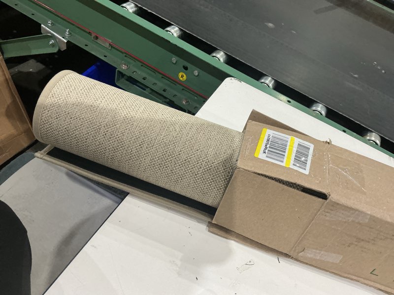 Condition photo showing Good Condition for lekeepgo door mat 32"x47", non slip door mat indoor entrance, rubber backing front indoor doormat washable absorbent low-profile entryway entry resist dirt inside door mats, khaki 2'8" x 3'11" (rectangular) khaki