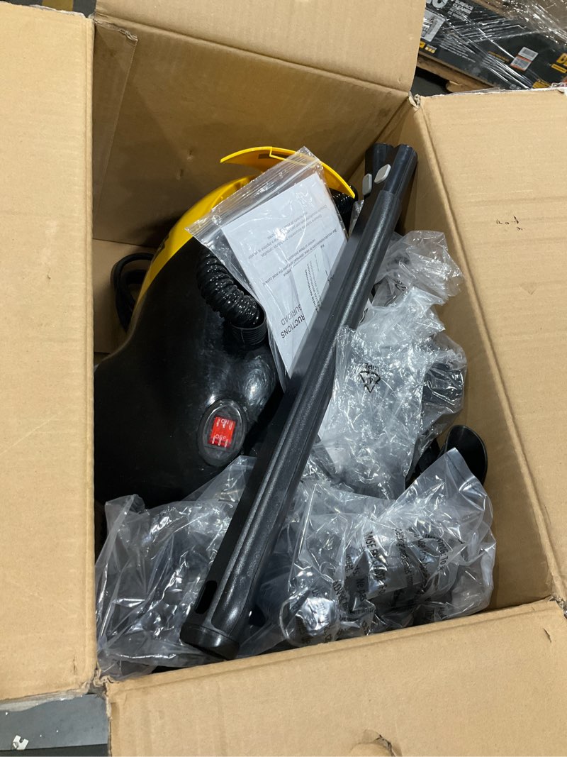 Condition photo showing As Is for McCulloch MC1275 Heavy-Duty Steam Cleaner, 45 Minute Runtime, 18 Accessories: Mop Head, Brushes, & More - Built for Home, Tile, Grout, Carpet, Furniture, & Personal Car Detailing