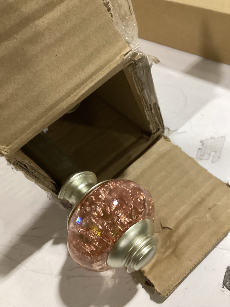 Condition photo showing Good Condition for Curtain Rods 32 to 58 Inches (2.6-4.8ft), USFOOK 7/8 InchTelescoping Splicing Drapery Rods for Windows 20 to 54 Inch, Decorative Curtain Rod for Home Decor with Rose Gold Translucent Finials 32-58" Rose Gold