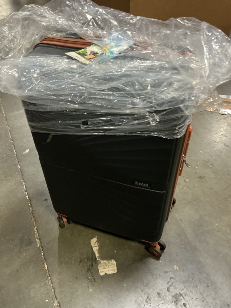 Condition photo showing Good Condition for Luggage Sets 3 Piece, Suitcases with Wheels, ABS Hard Case Luggage with TSA Lock Spinner Wheels, Carry On Luggage Set (20inch) Black