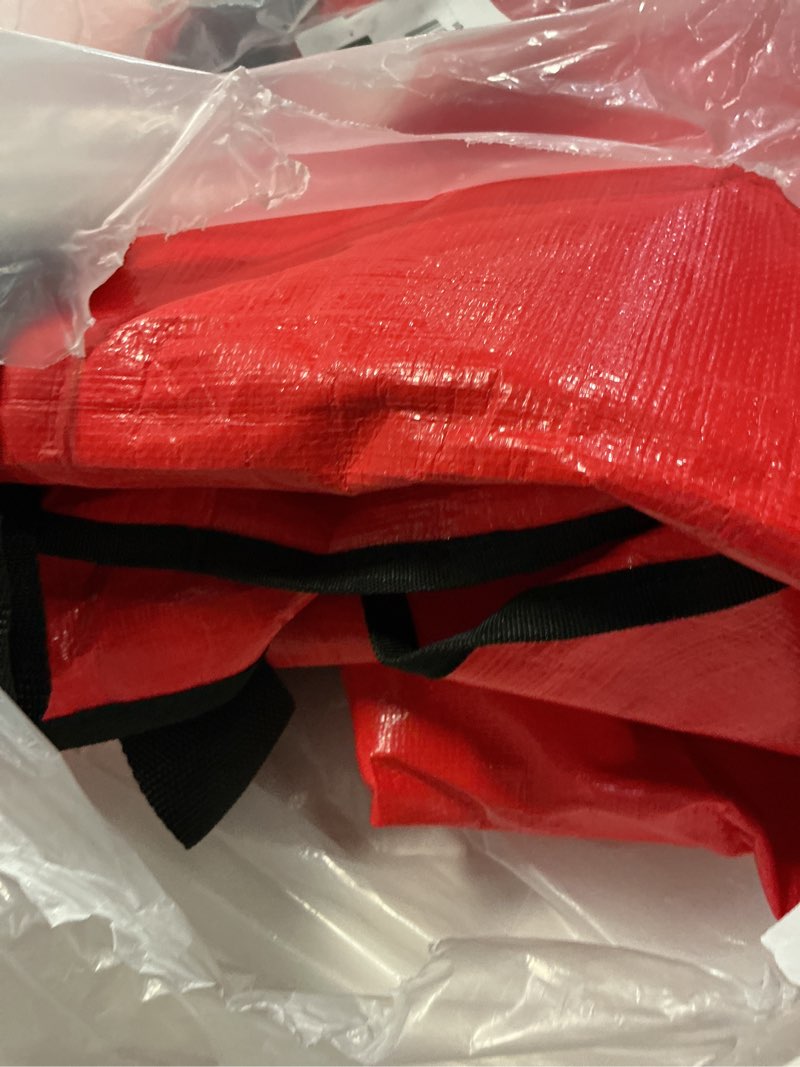 Condition photo showing Good Condition for HOMEST Christmas Tree Storage Bag, Fits for 9 ft Xmas Artificials, Zippered Bag with Reinforced Carrying Handles and Wheels, Red (Bag Only) Red 7.5 full-9ft. with wheels