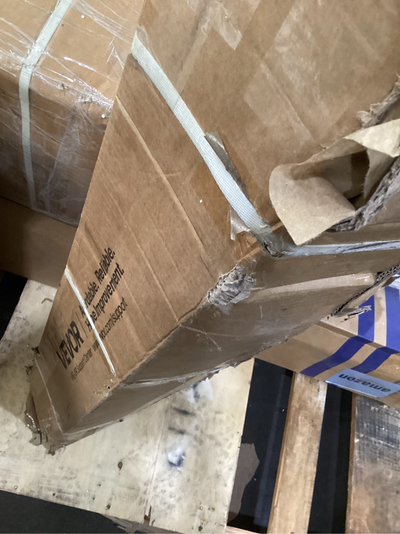 Condition photo showing As Is for VEVOR Drywall Cart Dolly, 1800 lbs Load Capacity, Steel Panel Truck Cart with 5 inch Swivel Casters, Lumber Drywall Dolly with Tie-Down Strap & 2 Side Handrails for Factory, Warehouse, Garage, Black