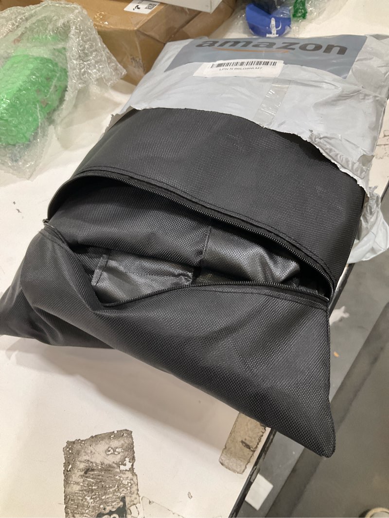 Condition photo showing Good Condition for sled protective cover, used for any outdoor activity - camping, fishing, and hunting - durable - prevents snow, water, and mud