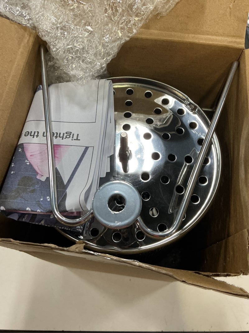 Condition photo showing Good Condition for teenyyou 7.09" x 4.72" small raffle drum upgraded ticket spinner holds 600 tickets raffle wheel spinner with stand drum cage for games events(silver) 7.09" x 4.72", small silver