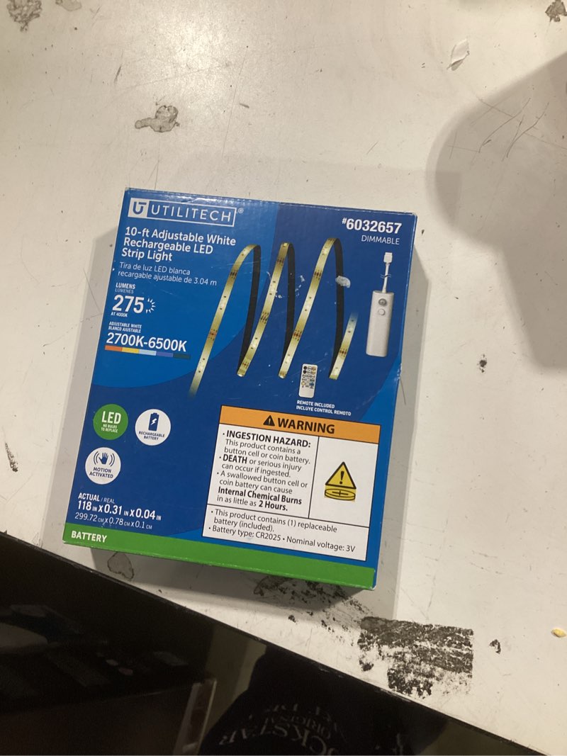 Condition photo showing Good Condition for Utilitech Indoor 9.8-ft LED Switchable White Tape Light