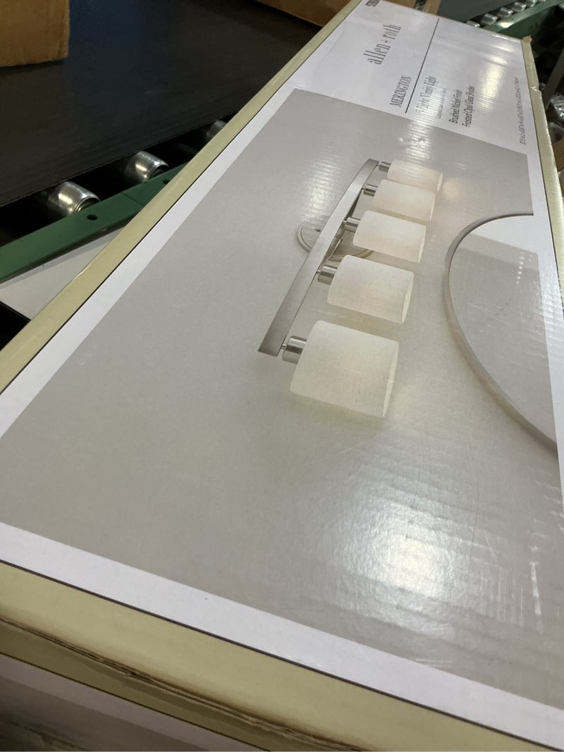 Condition photo showing Good Condition for ALLEN + ROTH Merington 5-Light 37.5-in Brushed Nickel Vanity Light Bar