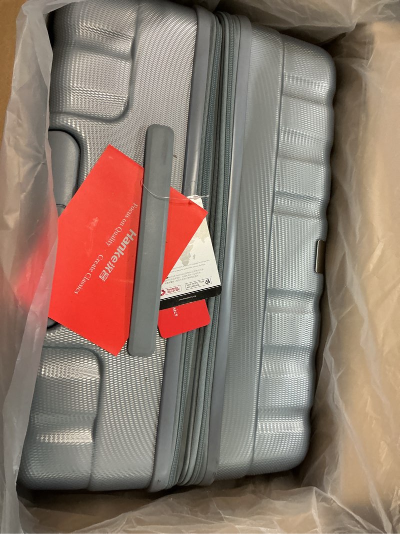 Condition photo showing Good Condition for Hanke Expandable Hard Shell Luggage Sets 2 piece Carry On Luggage with Wheels Suitcases Lightweight Checked Travel Luggage Rolling Large Suitcase Travel Luggage Bag Woman Men 20/29 Inch(Gray)