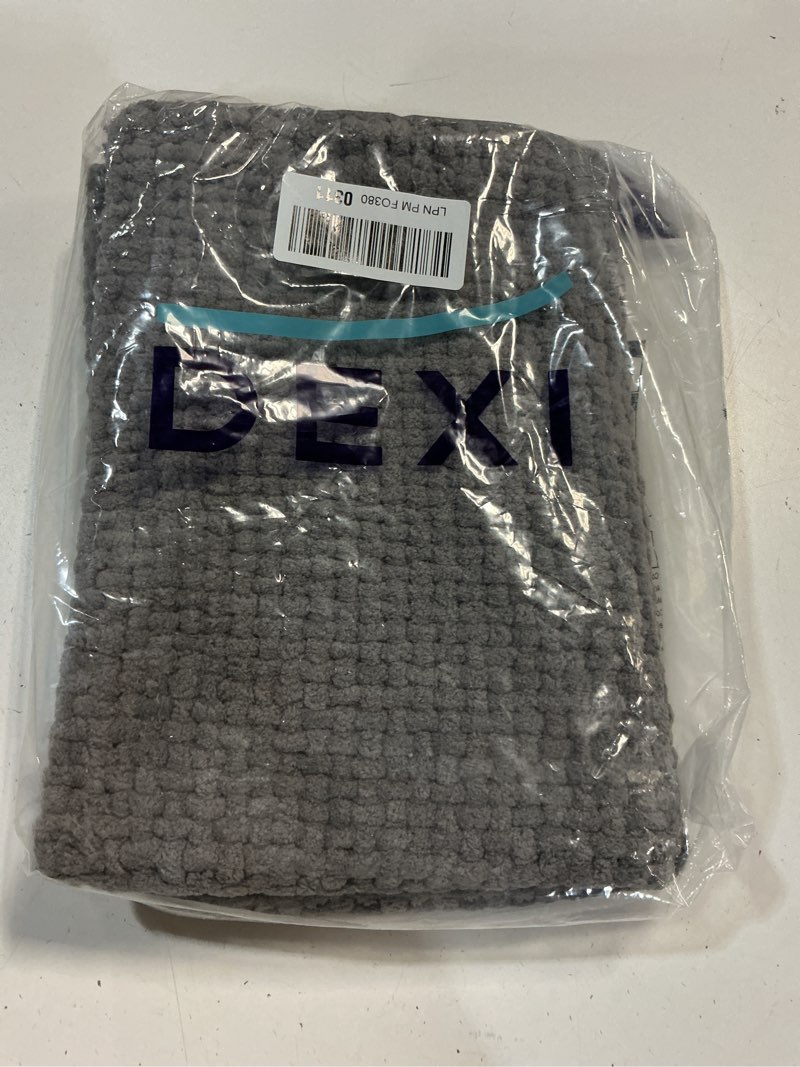 Condition photo showing Good Condition for dexi bathroom rugs 24x36, non slip washable bath mat, absorbent chenille bathmat, ultra soft thick carpet for tub shower floor, grey 2' x 3' (rectangular) grey