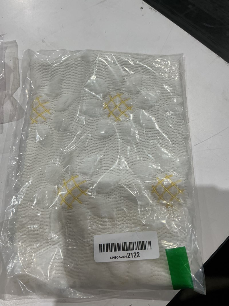 Condition photo showing Good Condition for dfxsz spring summer pillow covers 12x20 inch spring decoration yellow embroidered white sunflowers decor soft plush faux fur jacquard throw pillows for sofa holiday home decor ptk038r12 20" x 12" (pack of 1) white sunflower