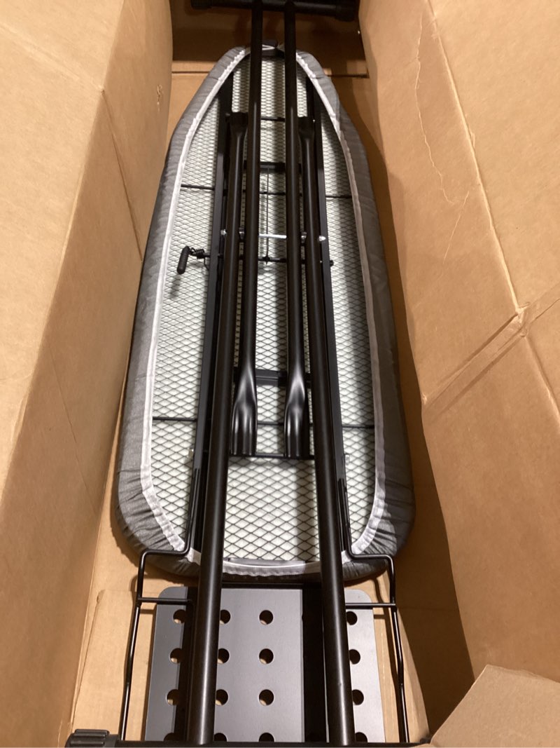 Condition photo showing Good Condition for Deluxe Ironing Board with Heat Resistant Cover and Thicken Felt Pad, Heavy Sturdy Legs,Full Size Hanger Iron Board,Foldable (L-Grey)