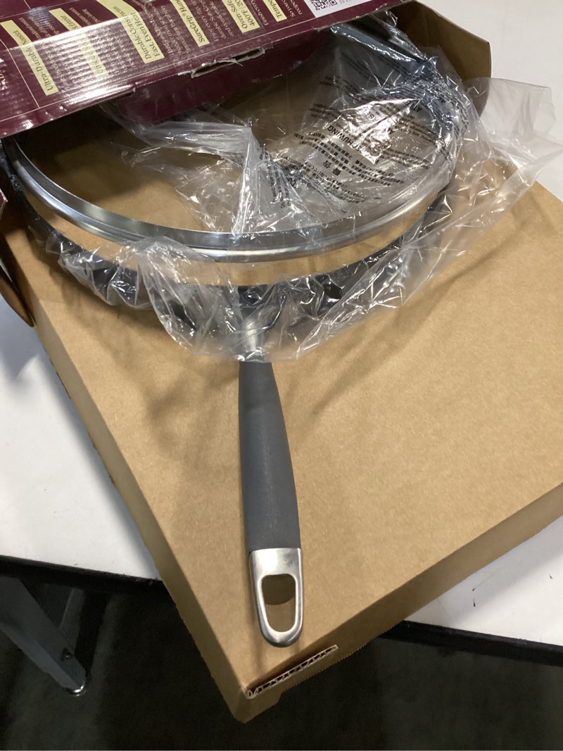 Condition photo showing Good Condition for anolon advanced home hard anodized nonstick sauté pan with helper handle and lid, 5 quart - moonstone moonstone 5 quart