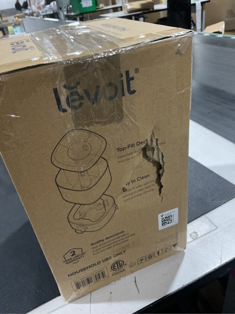 Condition photo showing New/Like New for LEVOIT Top Fill Humidifiers for Bedroom, 2.5L Tank for Large Room, Easy to Fill & Clean, 28dB Quiet 