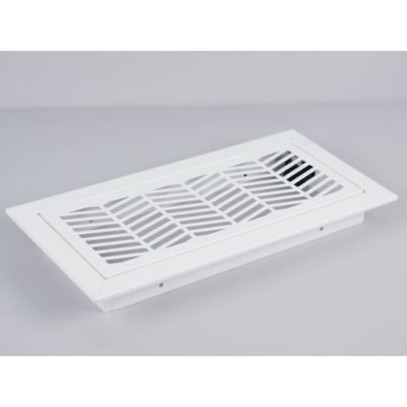 allen + roth 14-in x 6-in maximum airflow steel white clifton design sidewall/ceiling register