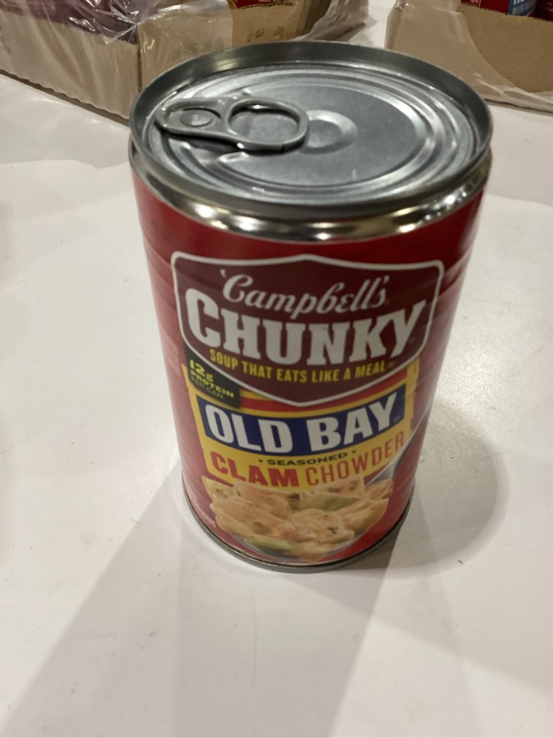 Campbells old bay clam chowder soup 11 cans 