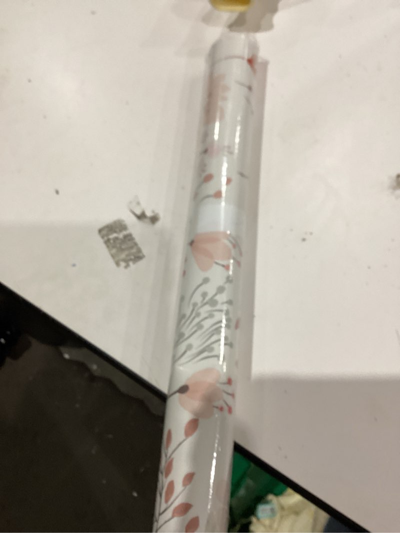 Condition photo showing Good Condition for Peel and Stick Boho Pink Floral Peel Stick Wallpaper Contact Paper Removable Self Adhesive Wallpaper for Walls Bedroom Home Decoration Vinyl Rolls 17.7''x118.1''