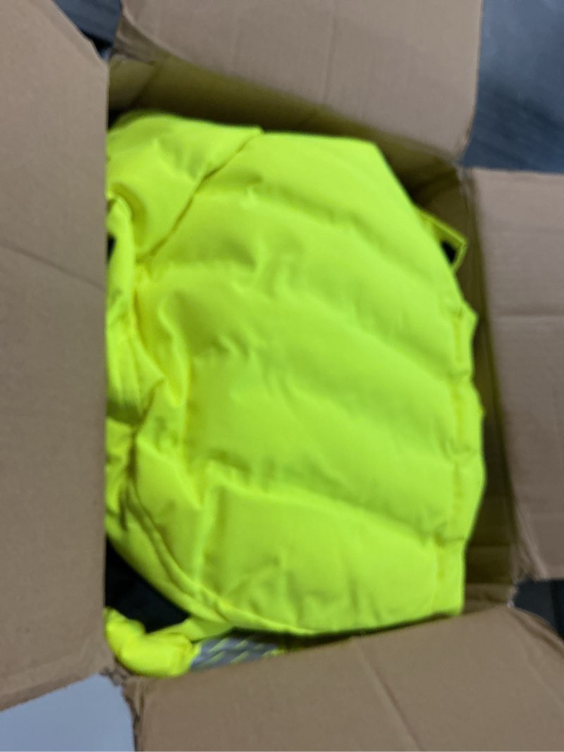 Condition photo showing Good Condition for Pioneer Hi Vis Seamless Puffer Jacket for Men - High Visibility Waterproof Winter Parka - ANSI Class 3 3X-Large