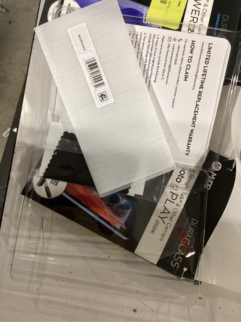 Condition photo showing Good Condition for duraglass tempered glass screen protector for motorola moto g play (2024, 2023)