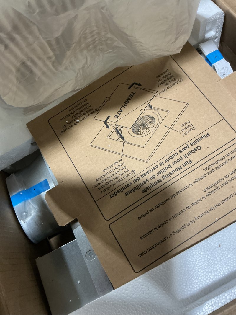 Condition photo showing Good Condition for Panasonic FV-0510VSC1 WhisperValue DC Ventilation Fan with Condensation Sensor for Humidity Control - 50-80-100 CFM - Bathroom Wall Fan