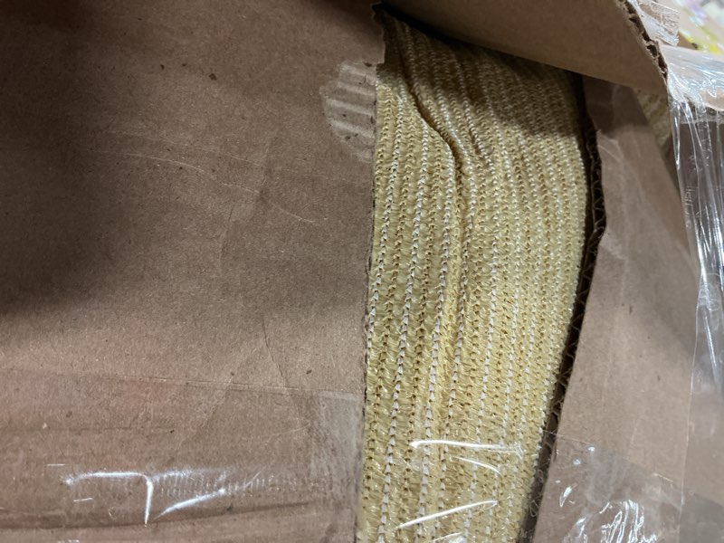 Condition photo showing Good Condition for royal shade 12' x 20' beige rectangle sun shade sail canopy outdoor patio fabric screen awning rtapr1220 - upf50+ 95% uv blockage, heavy duty, water & air permeable (we make custom size) beige 12' x 20'
