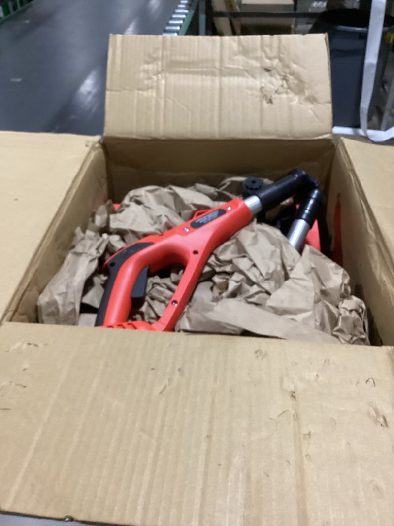 Condition photo showing New/Like New for Cordless Snow Shovel Clear with 4.0Ah 2 Battery & Charger, Width12 Depth 6", 20V Electric Snow Blower, 15 FT Throw Distance Adjustable Handle Brushless Motor for Driveway Deck Sidewalk Snow Removal