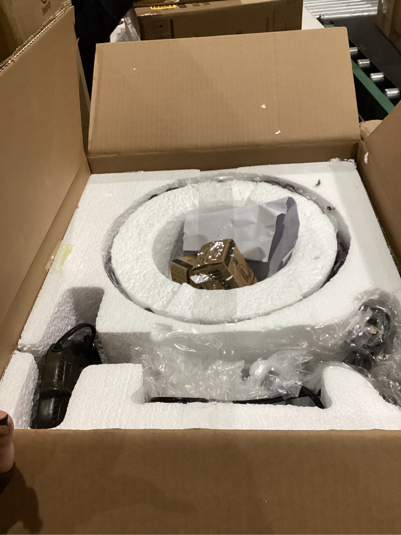 Condition photo showing New/Like New for Small Tiffany Table Lamp, Blue Dragonfly Stained Glass Lamp,12 Inch Tiffany Style Lamp for Bedroom Living Room Home, Handcrafted Light, Included Bulb Blue Flower - 2-Light