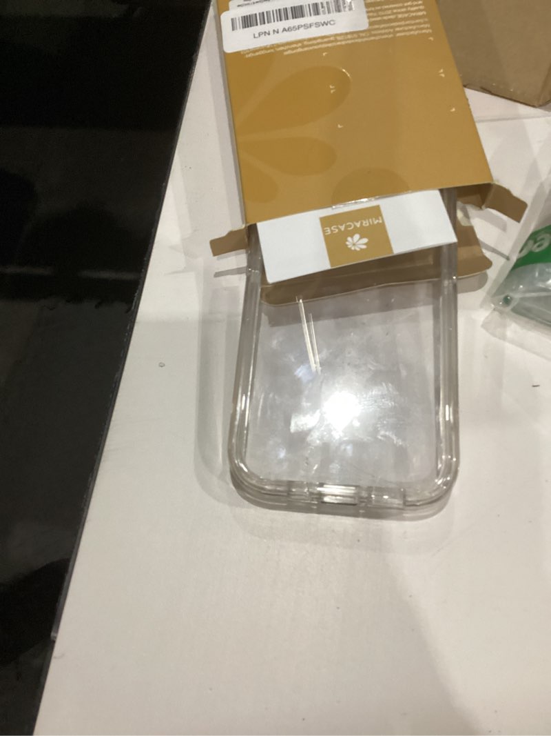 Condition photo showing Good Condition for Miracase for iPhone 15 Pro Case, Full-Body Clear Bumper Phone case with Built-in Glass Screen Protector& Camera Protector, Military Drop Proof 15 Pro Case Cover 6.1 inch,Clear iPhone 15 Pro Clear