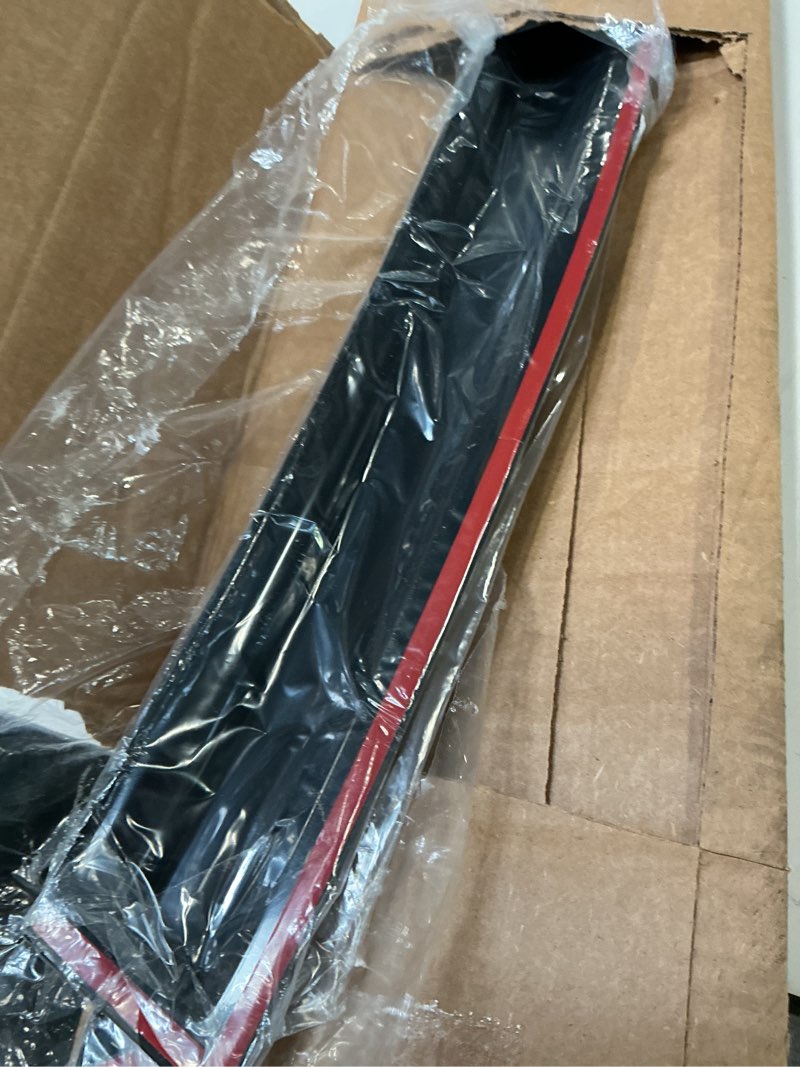 Condition photo showing As Is for Tape on Outside Mount Window Visors Compatible with 2018-2024 Toyota Camry, Acrylic Unpainted Air Deflector Sun Rain Guard 4pc by IKON MOTORSPORTS, 2019 2020